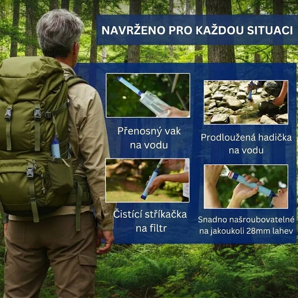 HYDRA-X2 – Slamka na prežitie s vodným filtrom (na 400 litrov pitnej vody) — 4